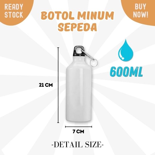 Botol Alumunium 600ML POLOS Botol Sport - Image 5