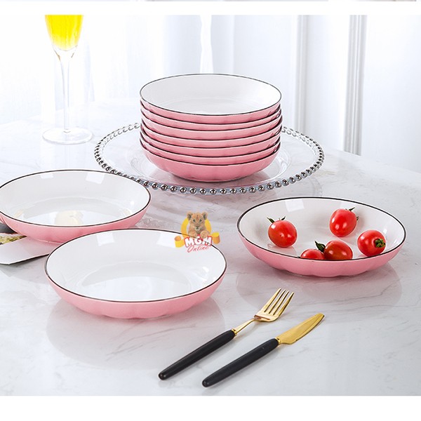 Labu Piring 20cm keramik Korean style Pumpkin Plate 8in - Image 4