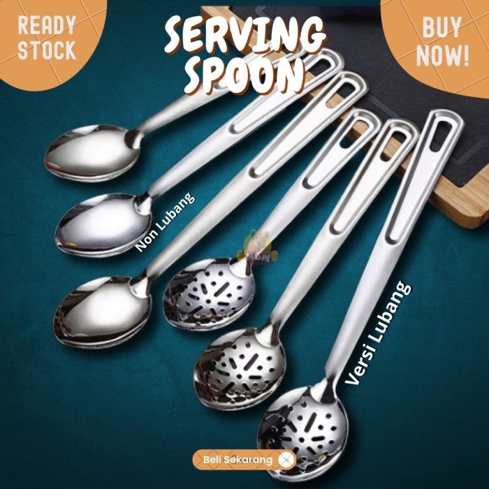 sendok panjang stainless cocok untuk buffet catering dan restaurant