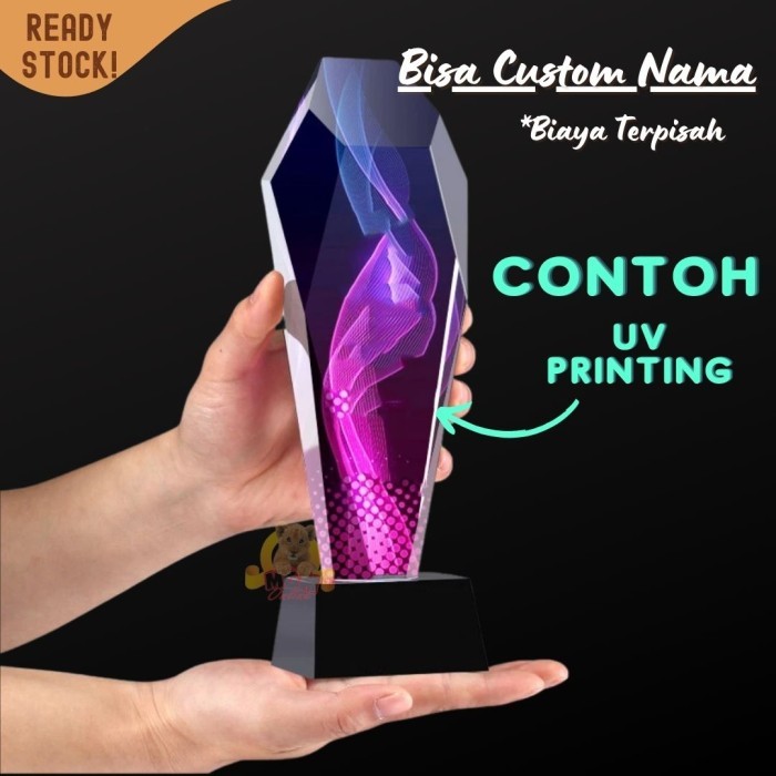 P71-M Plakat Diamond cut kristal Trophy Crystal kaca Piala medali - Image 4