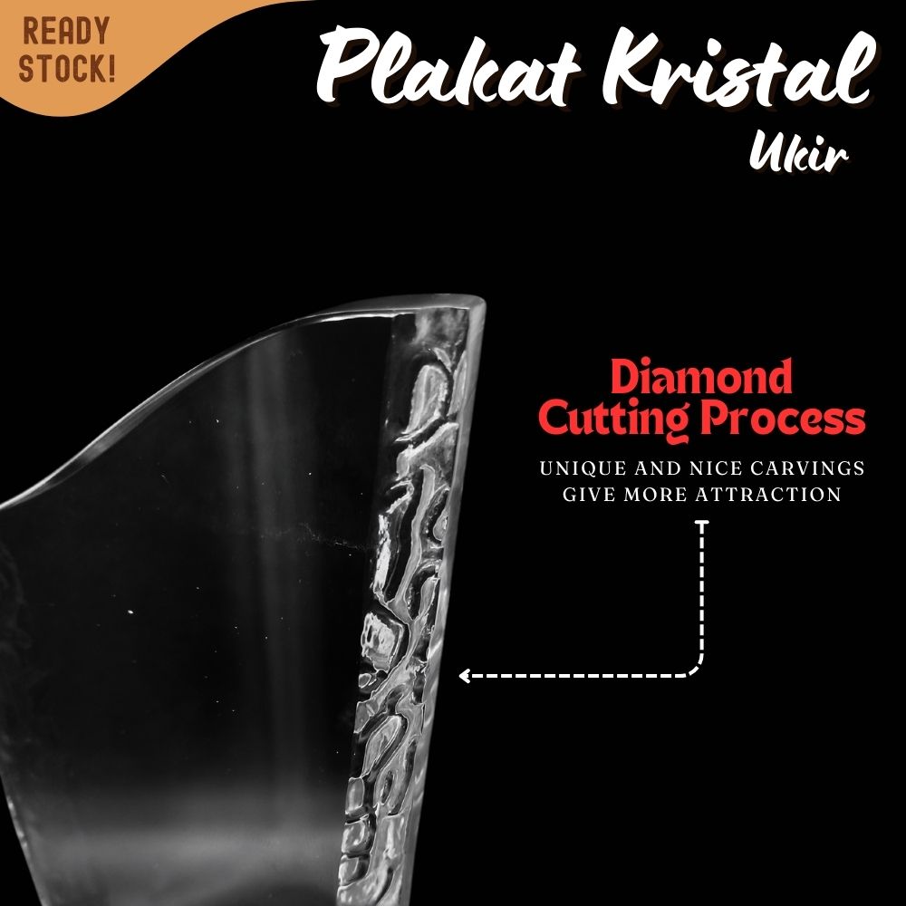 P63-L Plakat Ukir 29cm kristal Trophy Crystal kaca Piala kejuaraan - Image 2