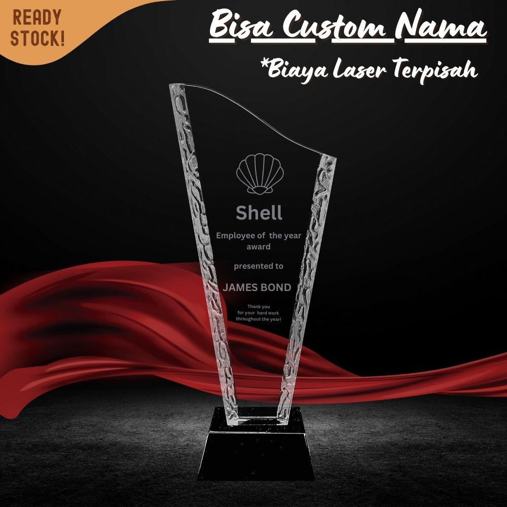 P63-L Plakat Ukir 29cm kristal Trophy Crystal kaca Piala kejuaraan - Image 3