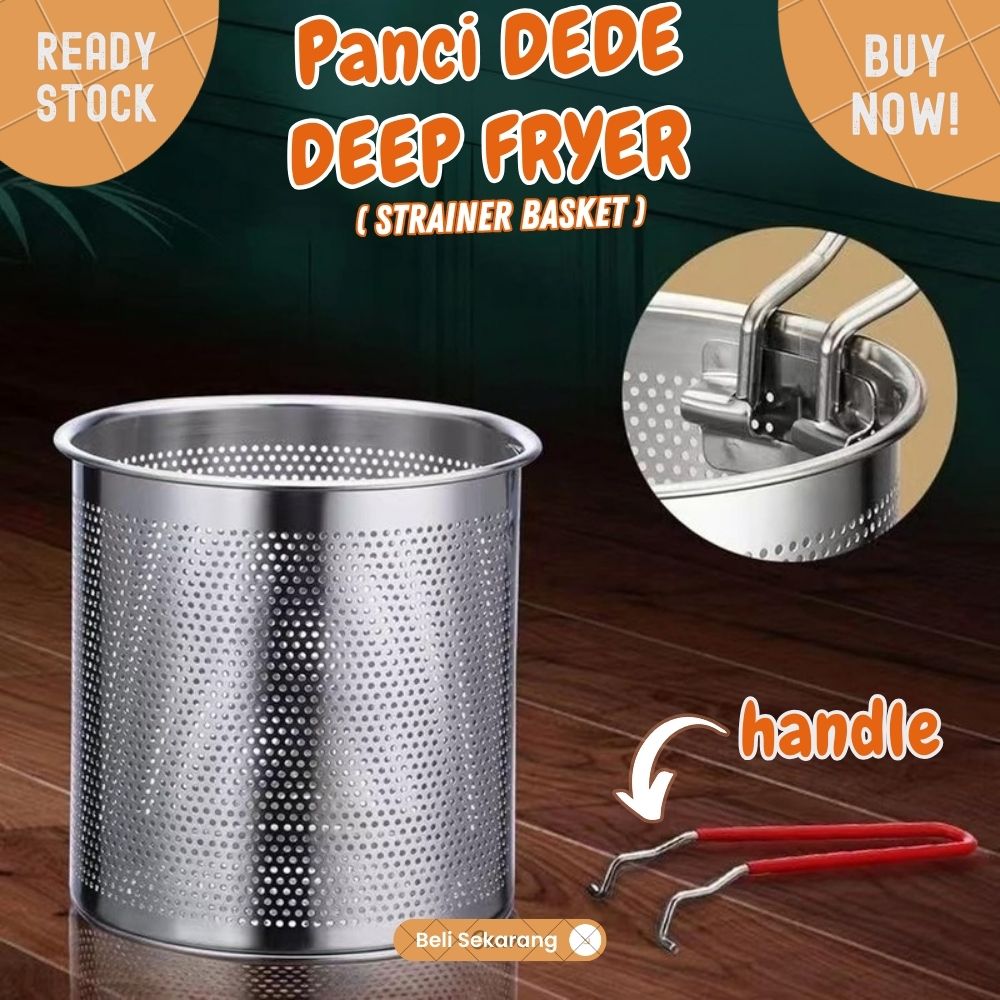 Panci DEDE deep fryer stainless Tebal multifungsi rebus goreng 1200ml - Image 4