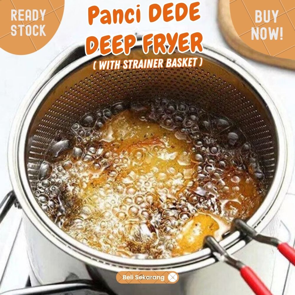 Panci DEDE deep fryer stainless Tebal multifungsi rebus goreng 1200ml - Image 9