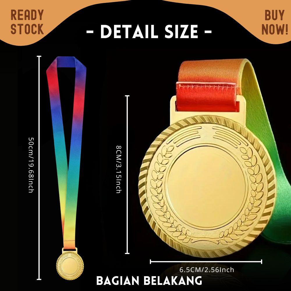 Medali TEBAL metal marathon lari Running CITY 7cm Free PITA Leher - Image 5