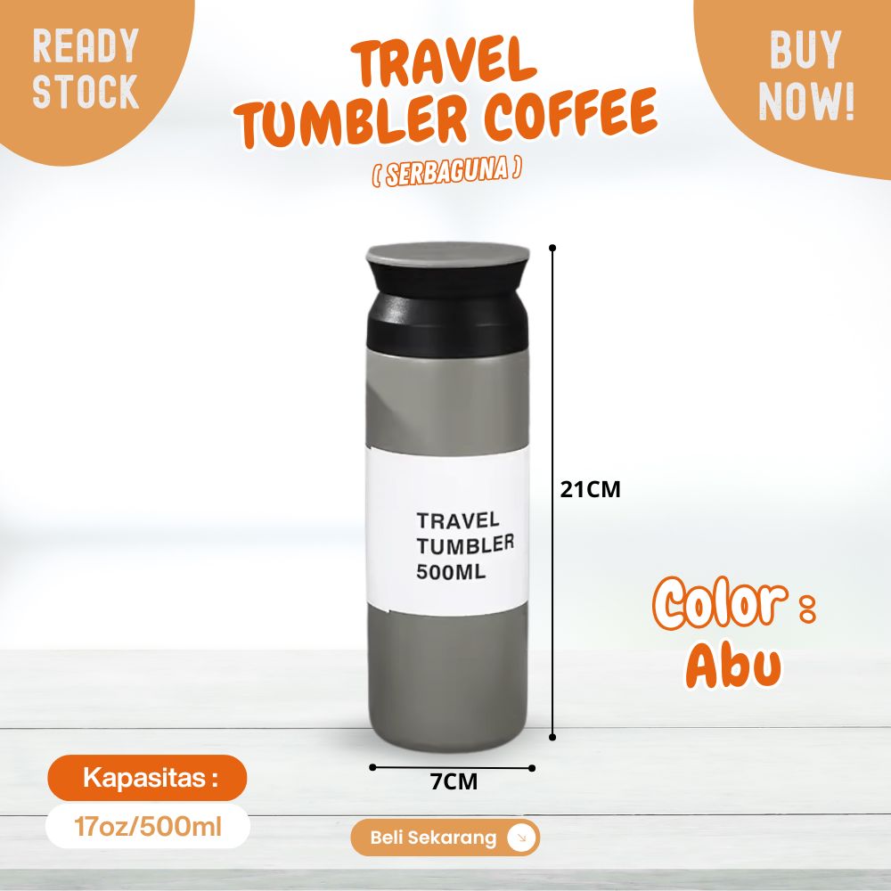 tumbler 17oz reguler 500ml tahan panas dan dingin Travel Bottle - Image 7