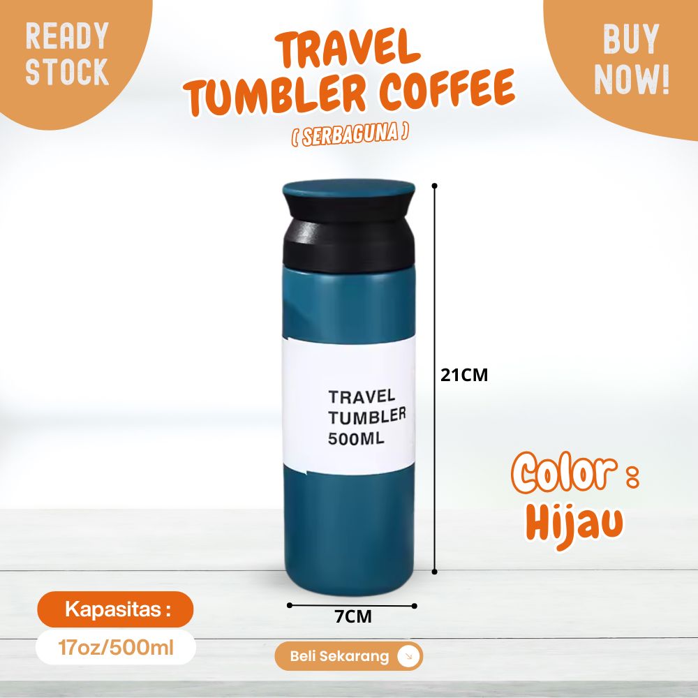 tumbler 17oz reguler 500ml tahan panas dan dingin Travel Bottle - Image 8