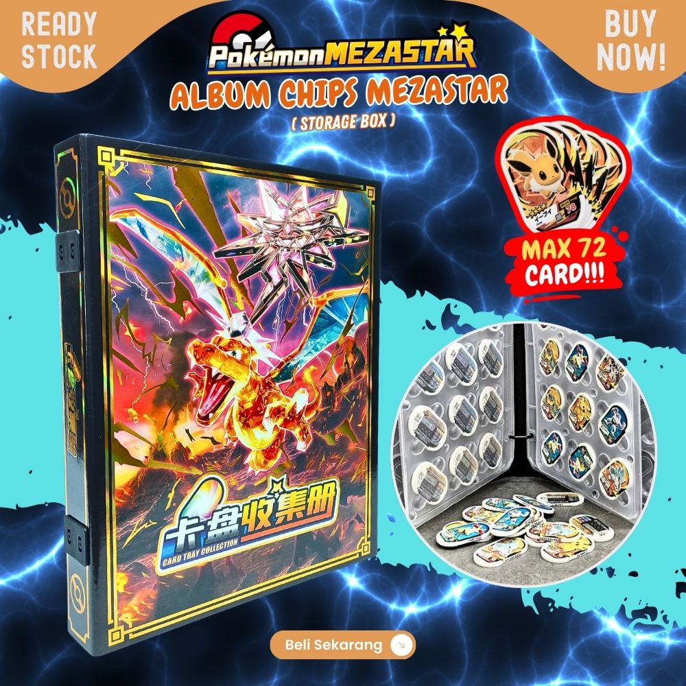 Album Pokémon Mezastar tempat chip pokemon 72pc - Image 2