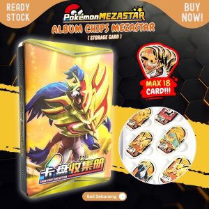 Album Pokémon Mezastar tempat chip pokemon 18pc