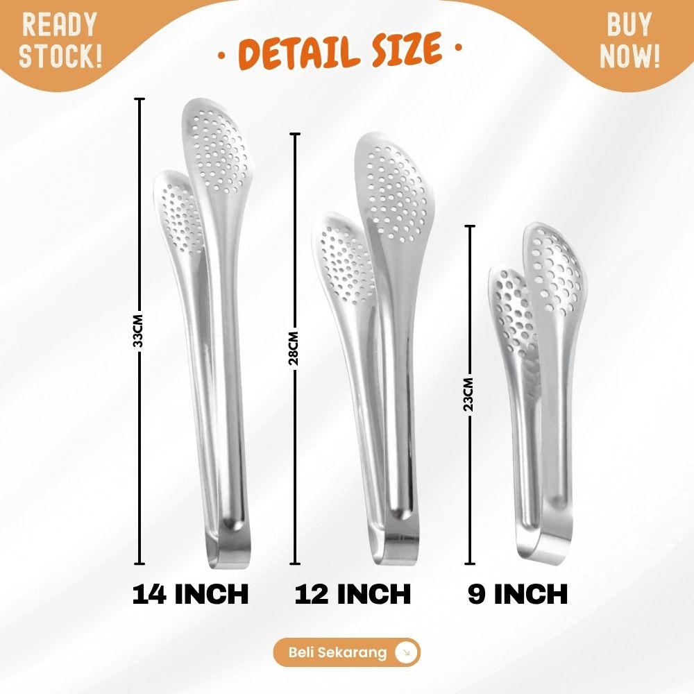 Capitan makanan Full stainless steel ASLI!!! ANTI KARAT!! 14inch 33CM - Image 6