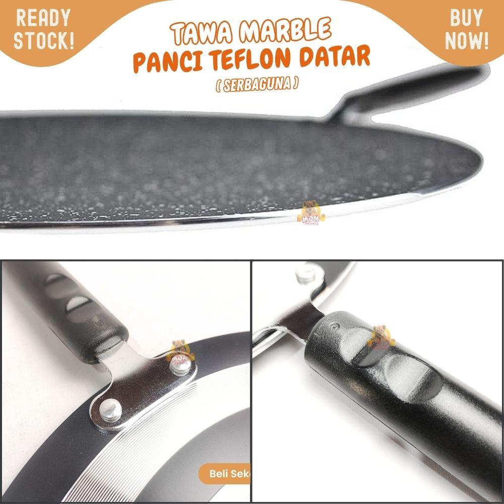 Marble series NON Stick Flat pan 30CM FRYPAN datar pengorengan frypan Rata - Image 5