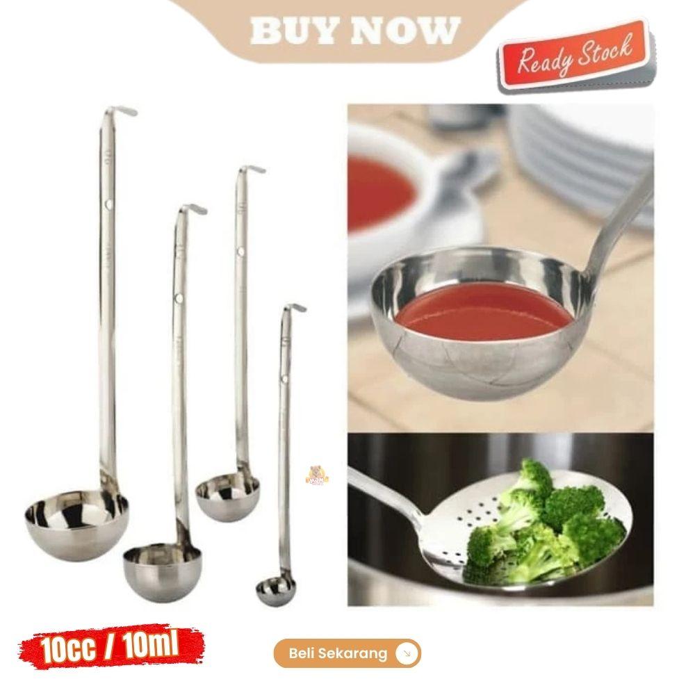 Irus Stainless ukur 10cc Centong Syrup Ladle Soup 10ML SAOS BUMBU SENDOK - Image 6
