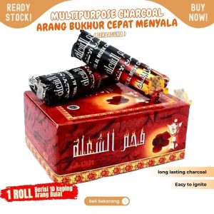 Arang Bukhur Magic arang dupa arang magic harga utk per roll isi 10 keping